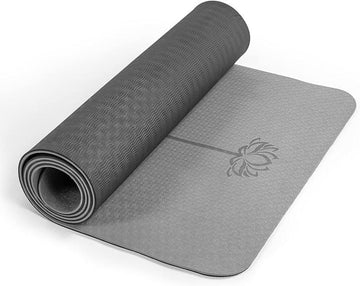 Yoga Mat Non Slip, Pilates Fitness Mats, Anti-Tear 1/4" Thick Yoga Mats for Women, Exercise Mats for Home Workout with Carrying Sling and Storage Bag